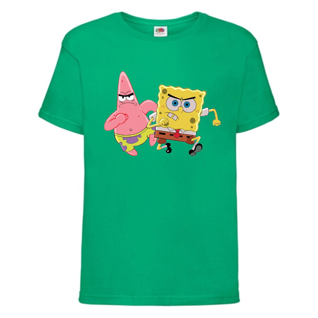 Футболка детская Спанч Боб 3 (Sponge Bob) зеленая 152 см от продавца ...