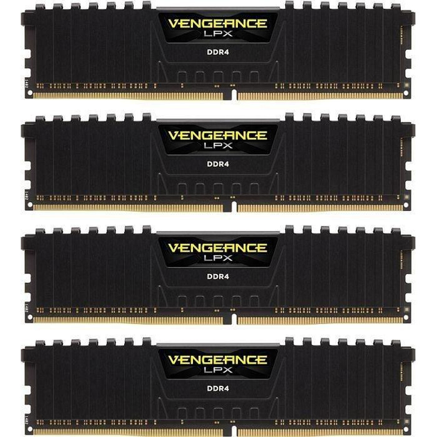 Corsair 32 GB (4x8GB) DDR4 3200 MHz Vengeance LPX Black (CMK32GX4M4B3200C16) Corsair 32 GB (4x8GB) DDR4 3200 MHz Vengeance LPX Black (CMK32GX4M4B3200C16)