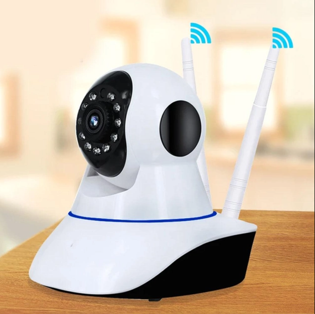 Камера WiFi Smart Camera видеонаблюдения к телефону с подсветкой и микрофоном видеоняня - изображение 3