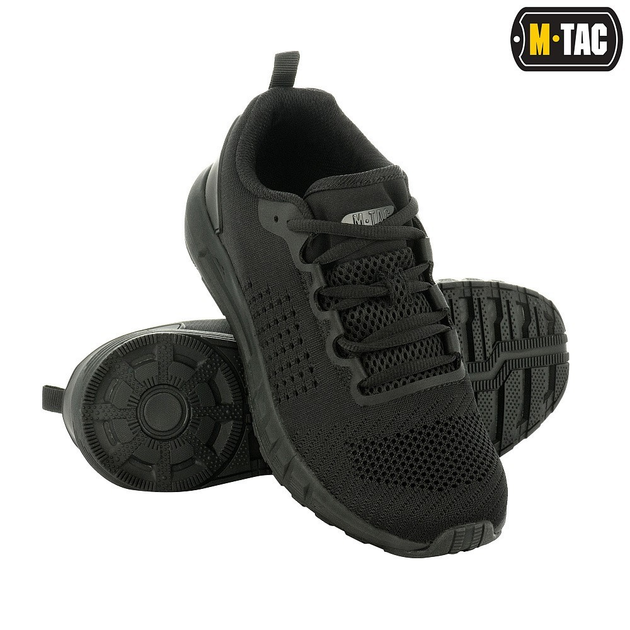 Мужские тактические кроссовки летние M-Tac размер 44 (29,1 см) Черный (Summer Light Black) - изображение 1