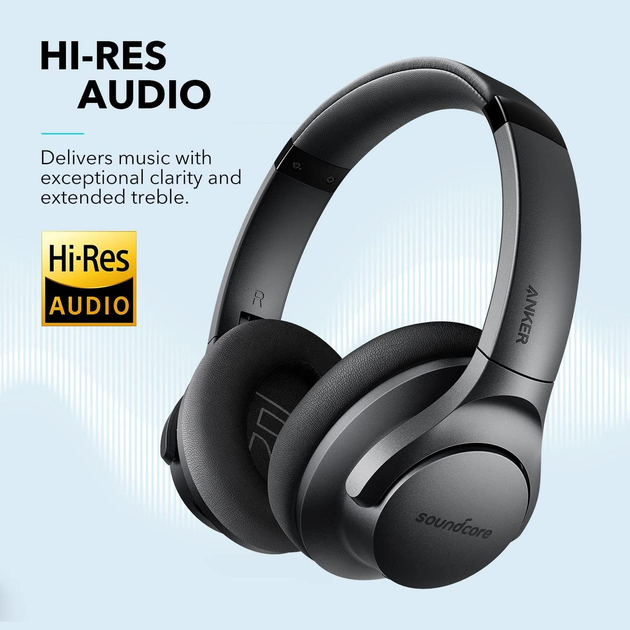Наушники беспроводные Anker Soundcore Life Q20 (Hi-Res Audio, Deep Bass ...