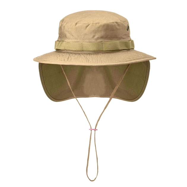 Панама тактична Helikon-tex із хвостом L Пісочна BOONIE Hat - Cotton Ripstop - Khaki (KA-BON-CR-13-B05-L) - зображення 1