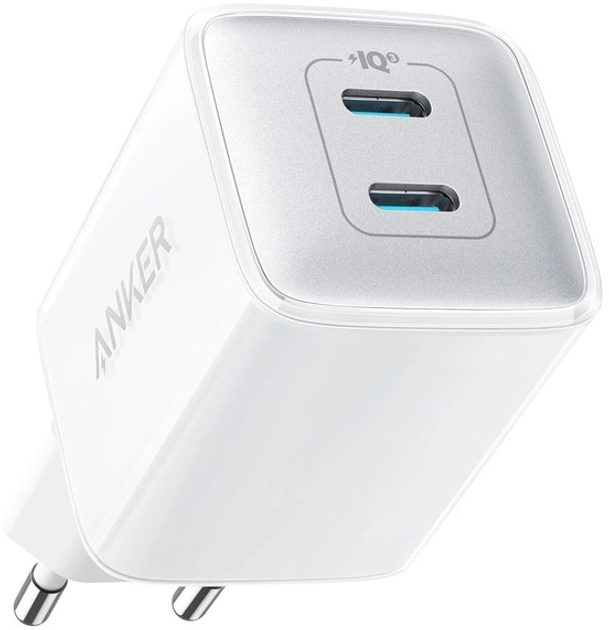 Зарядний пристрій Anker PowerPort 521 Nano Pro - 40 W 2xUSB-C PIQ 3.0 (A2038G21) - зображення 1