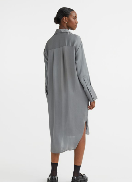 Жіноча сукня H&M (55630) XS Сіра - изображение 2