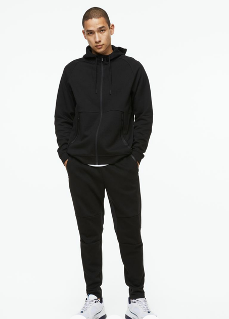 Чоловічі спортивні джоггери H&M (55569) S Чорні - Фото 3 Чоловічі спортивні джоггери H&M (55569) S Чорні - изображение 3