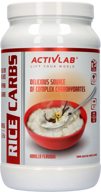 Рисова каша ActivLab Rice Carbs 1000 г Ваніль (5907368851808) - зображення 1