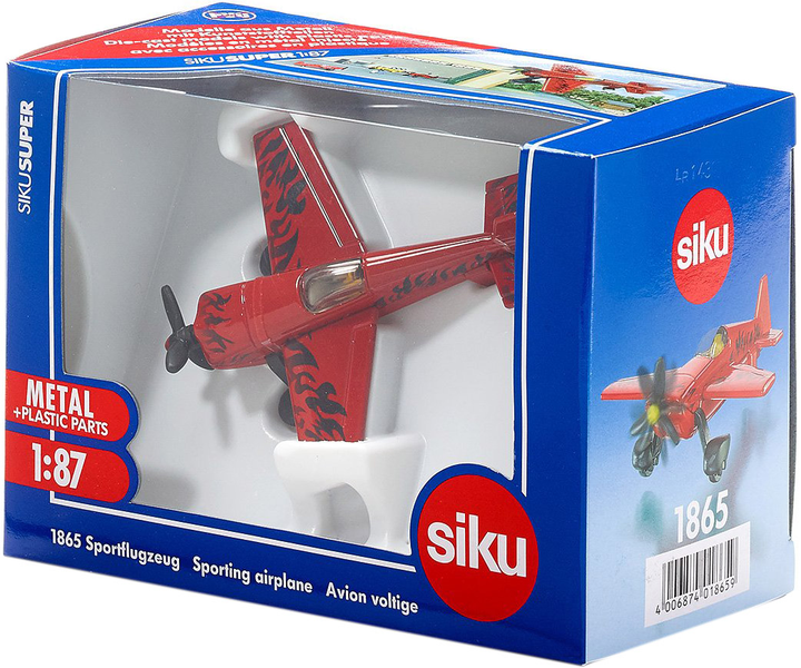 Model Siku 1:87 Sportowy samolot Czerwony (1865) - obraz 1
