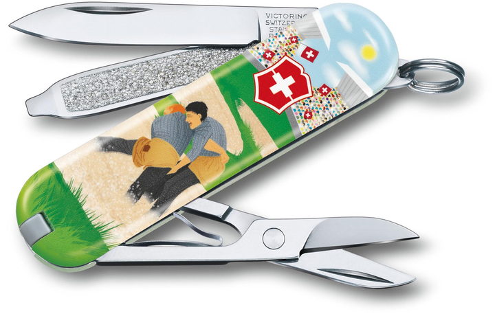 Ніж Victorinox Classic LE Swiss Wrestling (1049-Vx06223.L2009) - зображення 1