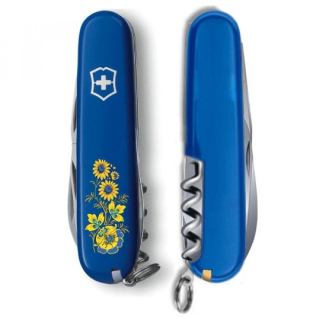 Нож Victorinox Spartan Ukraine 91мм Цветы (1049-Vx13603.2_T1050u) - изображение 2