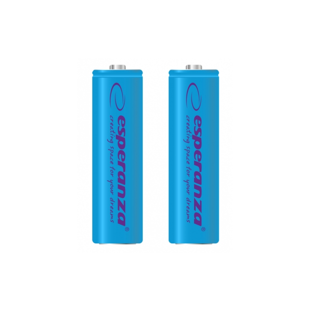 Аккумулятор Ni-MH AA Esperanza EZA103B 2000 mAh в блистере 2шт Голубой - Фото 1 Аккумулятор Ni-MH AA Esperanza EZA103B 2000 mAh в блистере 2шт Голубой - изображение 1