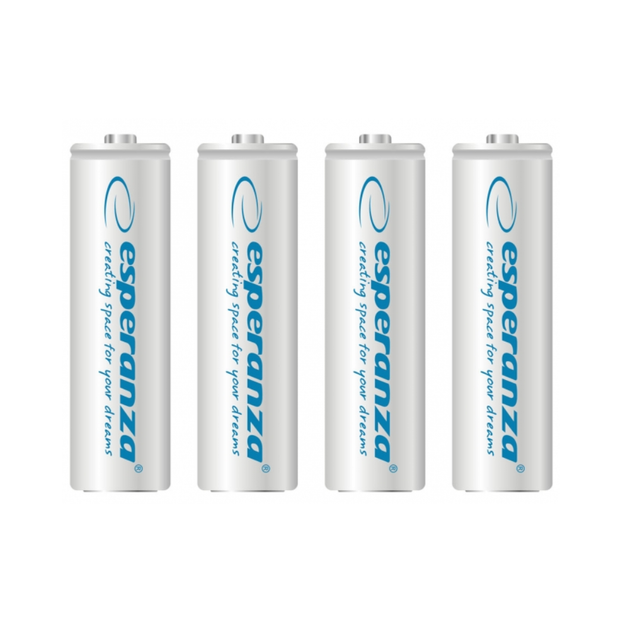 Аккумулятор Ni-MH AA Esperanza EZA104W 2000 mAh в блистере 4шт Белый ...