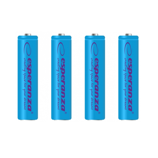 Аккумулятор Ni-MH AAA Esperanza EZA102B 1000 mAh в блистере 4шт Голубой ...