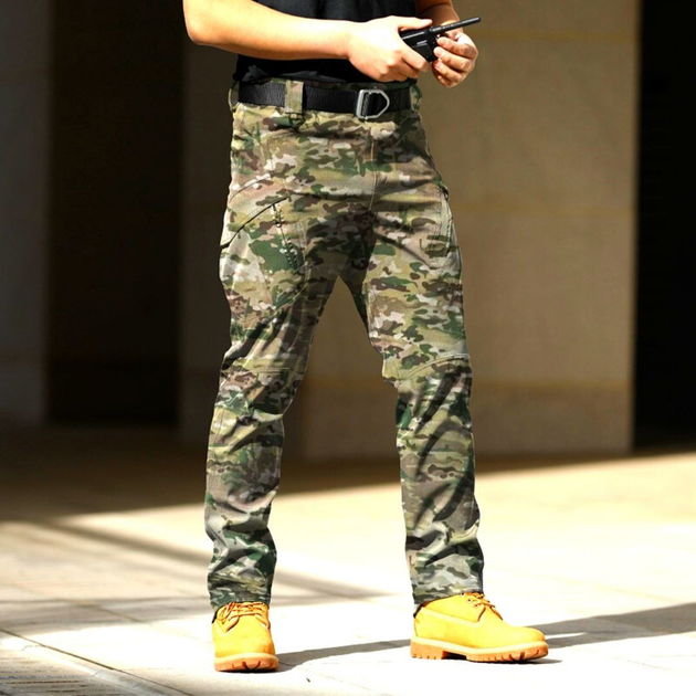 Штани Карго чоловічі, тактичні Ріп-Стоп, військові демісезонні, розмір L, колір мультикам Код 69-0021 - зображення 2