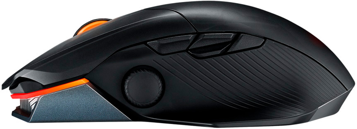 Mysz gamingowa ASUS ROG Chakram X Origin Bluetooth/bezprzewodowa czarno/srebrna (90MP02N1-BMUA00) - obraz 3