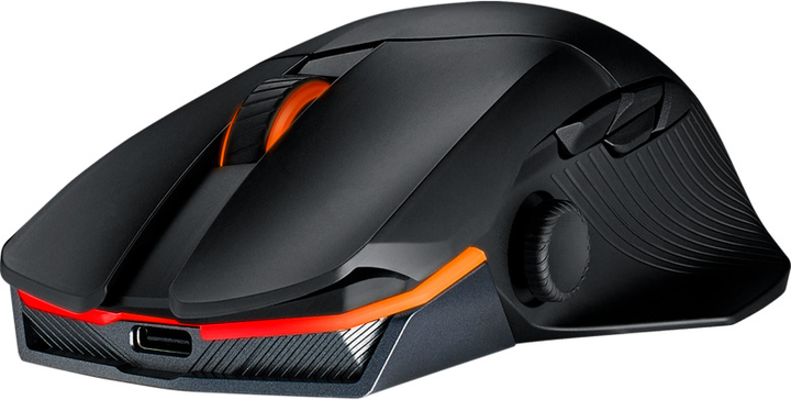 Mysz gamingowa ASUS ROG Chakram X Origin Bluetooth/bezprzewodowa czarno/srebrna (90MP02N1-BMUA00) - obraz 5