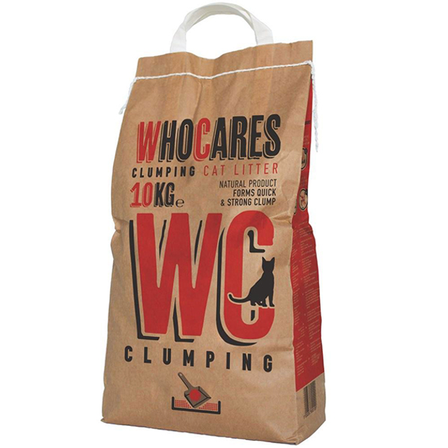 Комкующийся наполнитель в кошачий туалет Who Cares WC Clumping 10 кг ...