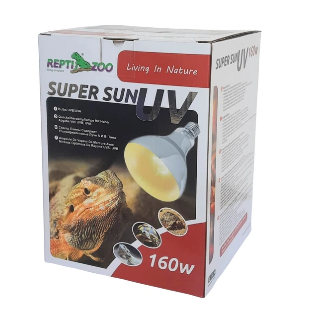 Лампа ртутна Repti-Zoo SuperSun 160W комбінована нагрівальна лампа з UVB/UVA для тераріуму (P125160) - зображення 2