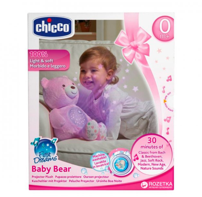 Игрушка музыкальная Мишка, Chicco (розовый) (08015.10) - изображение 2