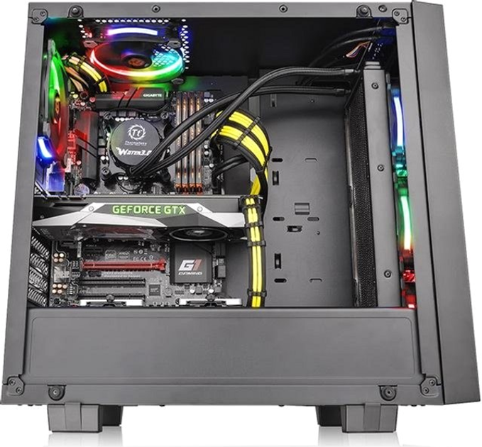 Obudowa Thermaltake Core G21 Tempered Glass Edition Black (CA-1I4-00M1WN-00) - obraz 11