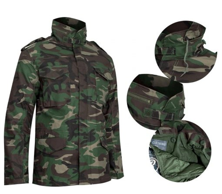 Військова куртка-парка BRANDIT 2in1 L Woodland (Alop) - изображение 1