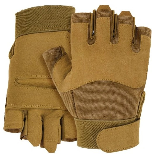 Тактичні рукавички Mil-Tec Short М Койот (Alop) - зображення 1