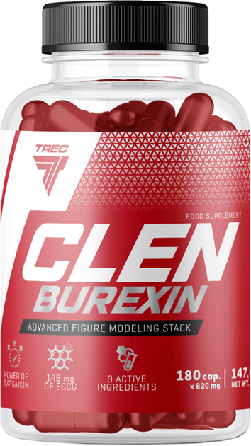 Жироспалювач Trec Nutrition Clenburexin 180 капсул (5901828344312) - зображення 1