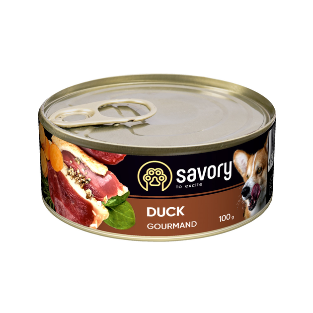 Влажный корм для собак Savory Dog Gourmand утка 100 г от продавца ...