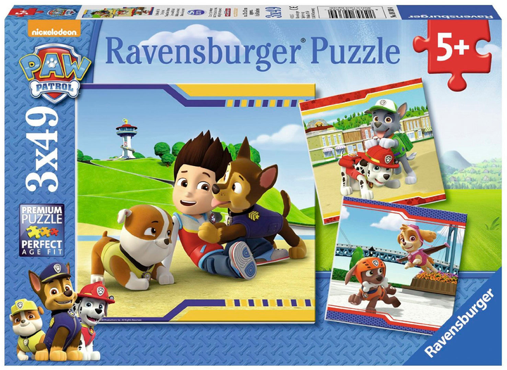 Пазл Ravensburger Щенячий патруль 3 х 49 елементів (09369_4) - зображення 1