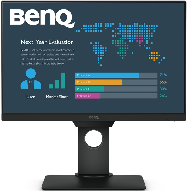 Monitor 22.5" BenQ BL2381T Black (9H.LHMLA.TBE) - obraz 1