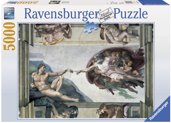 Пазл Ravensburger Створення Адама Мікеланджело 5000 елементів (RSV-174089) - зображення 1