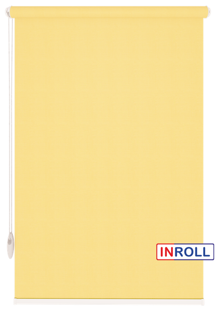 Ролета тканевая INROLL Есо-Mini 42,5х185 см Camila Светло-желтый A606 - Фото 1 Ролета тканевая INROLL Есо-Mini 42,5х185 см Camila Светло-желтый A606 - изображение 1