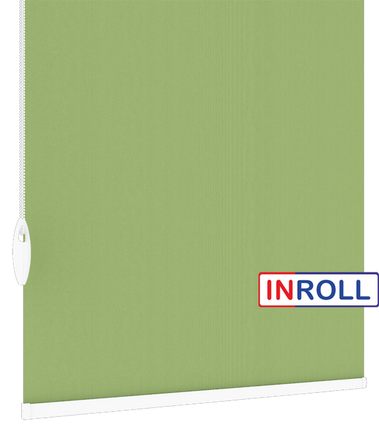 Ролета тканевая INROLL Есо-Mini 55х185 см Camila Светло-зеленый A622 - Фото 4 Ролета тканевая INROLL Есо-Mini 55х185 см Camila Светло-зеленый A622 - изображение 4
