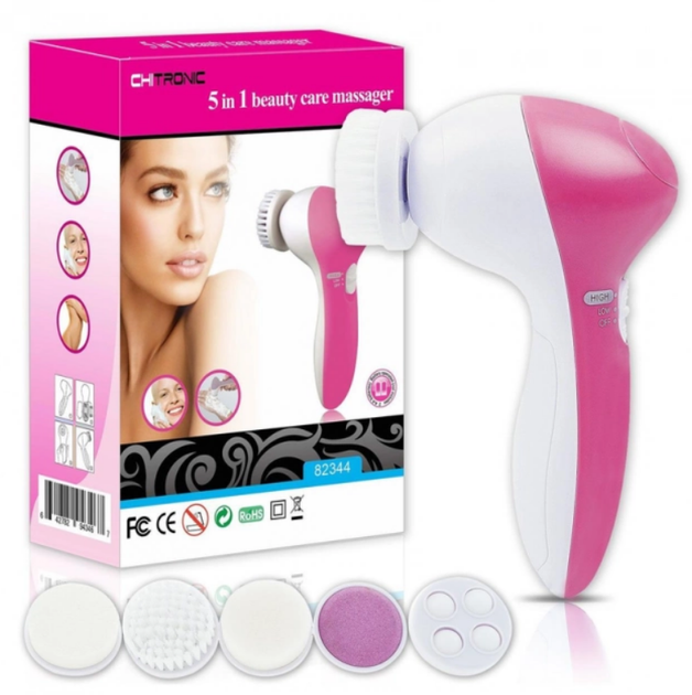 Массажер для лица Beauty Care Massager 5 в 1 компактный с 5 насадками - Фото 2 Массажер для лица Beauty Care Massager 5 в 1 компактный с 5 насадками - изображение 2