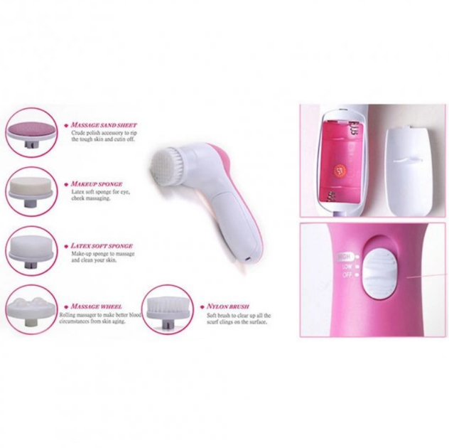 Массажер для лица Beauty Care Massager 5 в 1 компактный с 5 насадками - Фото 4 Массажер для лица Beauty Care Massager 5 в 1 компактный с 5 насадками - изображение 4