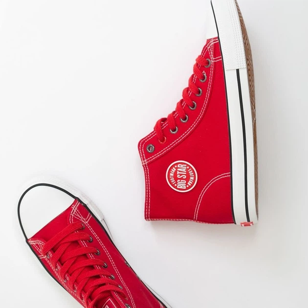 Чоловічі кеди високі Big Star JJ174607-603 47 Червоні (5900714551247) - зображення 5