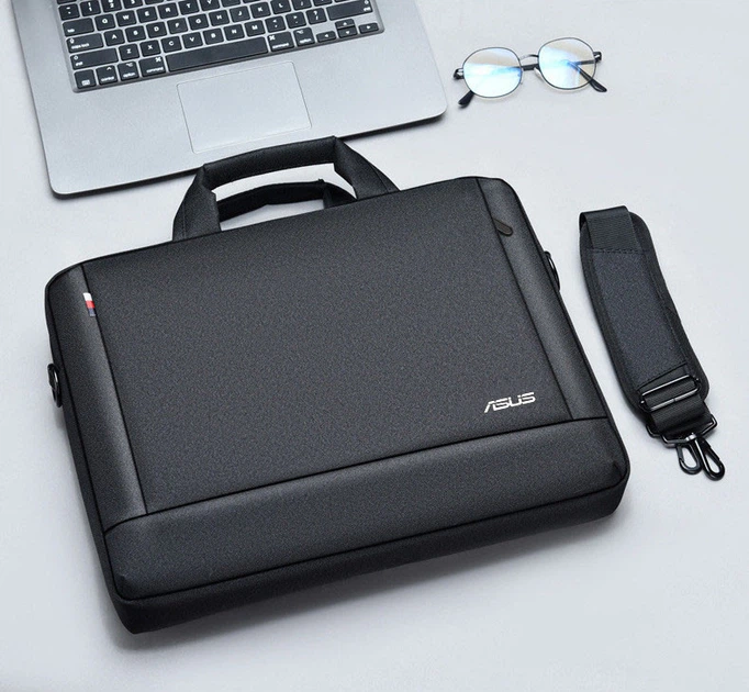 Сумка для ноутбука Asus противоударная 15,6"-17", Асус черная ( код: IBN017B3 ) - изображение 2