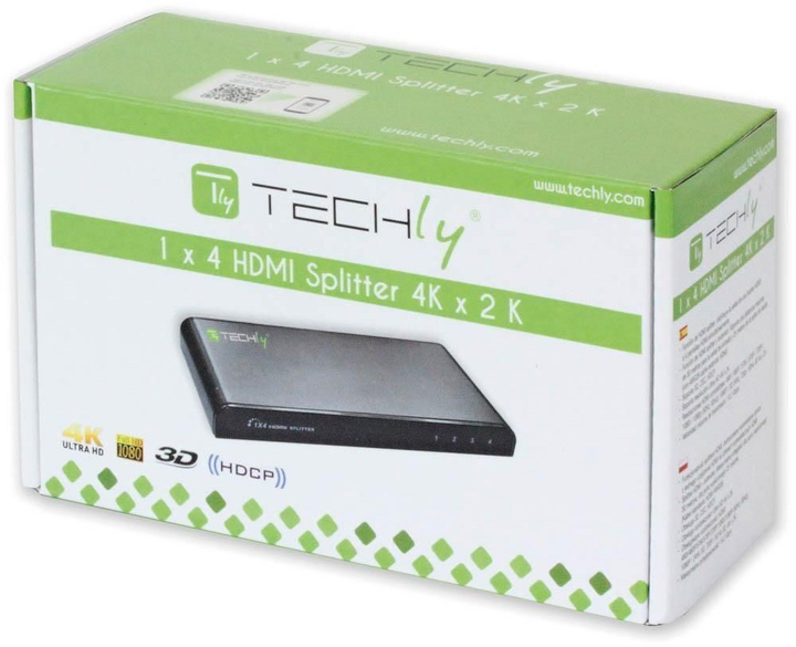Сплітер Techly HDMI 1x4 V2.0, 3D, 4K (IDATA HDMI-4K4) - зображення 9