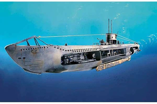 Niemiecka łódź podwodna 1:125 Revell Niemiecka łódź podwodna U-47 z wnętrzem (REV-05060) - Zdjęcie 7 Niemiecka łódź podwodna 1:125 Revell Niemiecka łódź podwodna U-47 z wnętrzem (REV-05060) - obraz 7