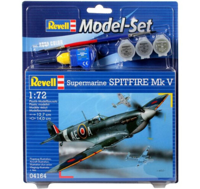 Model Set Літак 1:72 Revell Spitfire Mk V (64164) - зображення 1