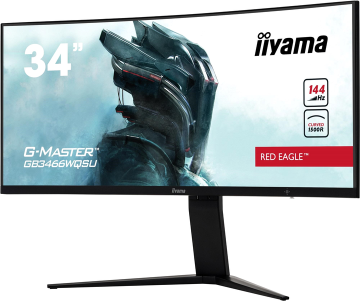 Монітор 34" iiyama G-Master GB3466WQSU-B1 Red Eagle - зображення 3