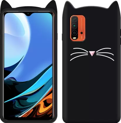 3D Чохол для Xiaomi Redmi 9T / Poco M3 Котик з вушками та вусиками - Фото 2 3D Чохол для Xiaomi Redmi 9T / Poco M3 Котик з вушками та вусиками - зображення 2