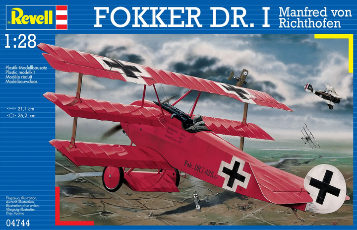 Літак 1:28 Revell Fokker Dr.I 'Richthofen' (1917 р. Німеччина) (04744) - зображення 2
