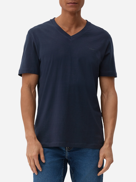 T-shirt s.Oliver 2128427-5955 M Niebieski (4099972662282) - obraz 1
