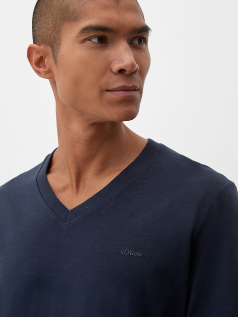 T-shirt s.Oliver 2128427-5955 M Niebieski (4099972662282) - obraz 4