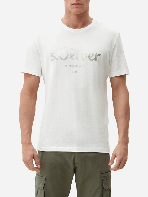T-shirt s.Oliver 2131935-01D2 3XL Biały (4099973460184) - obraz 1