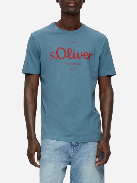 T-shirt s.Oliver 2131935-52D1 S Niebieski (4099973460313) - obraz 1