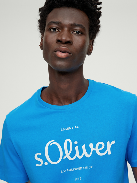 T-shirt s.Oliver 2131935-62D1 S Niebieski/Zielony (4099973459713) - obraz 4