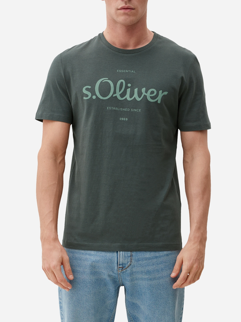 T-shirt s.Oliver 2131935-79D1 XL Zielony (4099973459928) - obraz 1