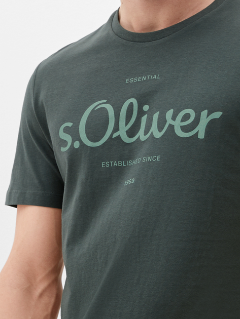 T-shirt s.Oliver 2131935-79D1 M Zielony (4099973459904) - obraz 4