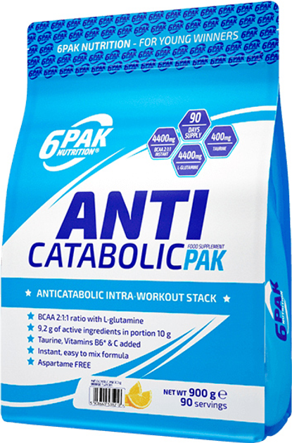 Амінокислотний комплекс 6PAK Anticatabolic Pak 900 г Апельсин (5906660531210) - зображення 1